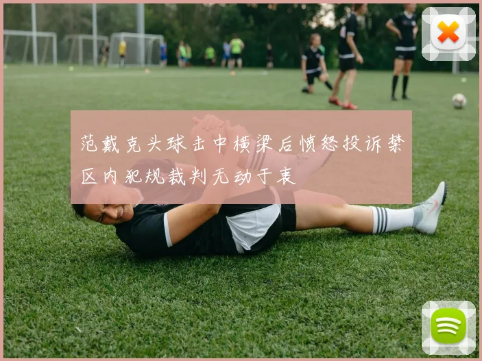 范戴克头球击中横梁后愤怒投诉禁区内犯规裁判无动于衷