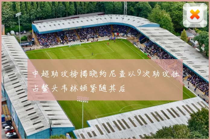 中超助攻榜揭晓约尼查以9次助攻独占鳌头韦林顿紧随其后